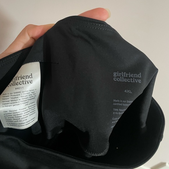 NWT Girlfriend Collective Black High Rise Bike Short Sz 4XL - Picture 10 of 10